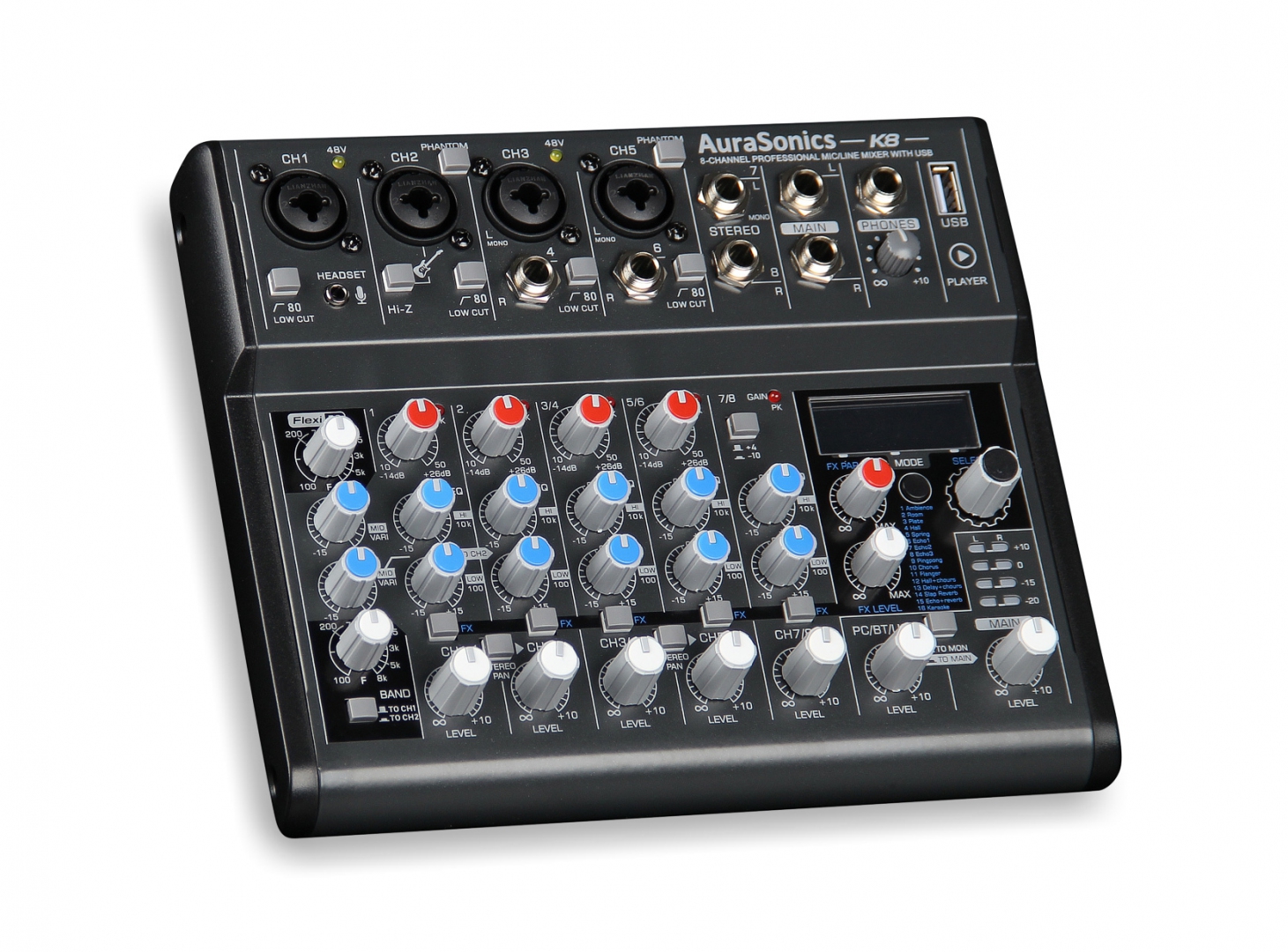 AuraSonics K8 компактный микшерный пульт в Осинниках