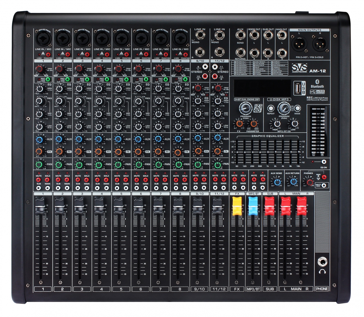 SVS Audiotechnik mixers AM-12 Микшерный пульт аналоговый, 12-канальный в Осинниках