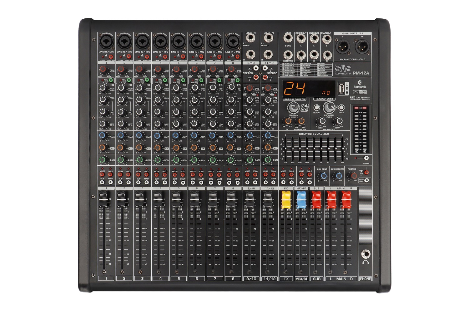 SVS Audiotechnik mixers PM-12A Активный аналоговый микшерный пульт, 12-канальный в Осинниках